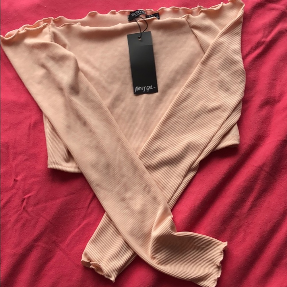 Nasty Gal ribbed crop top